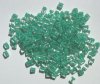 10 grams of 4x4mm Colorlined Opaque Green Miyuki Cubes